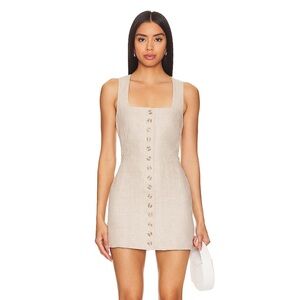 Faithfull The Brand Marinia Linen Mini Dress